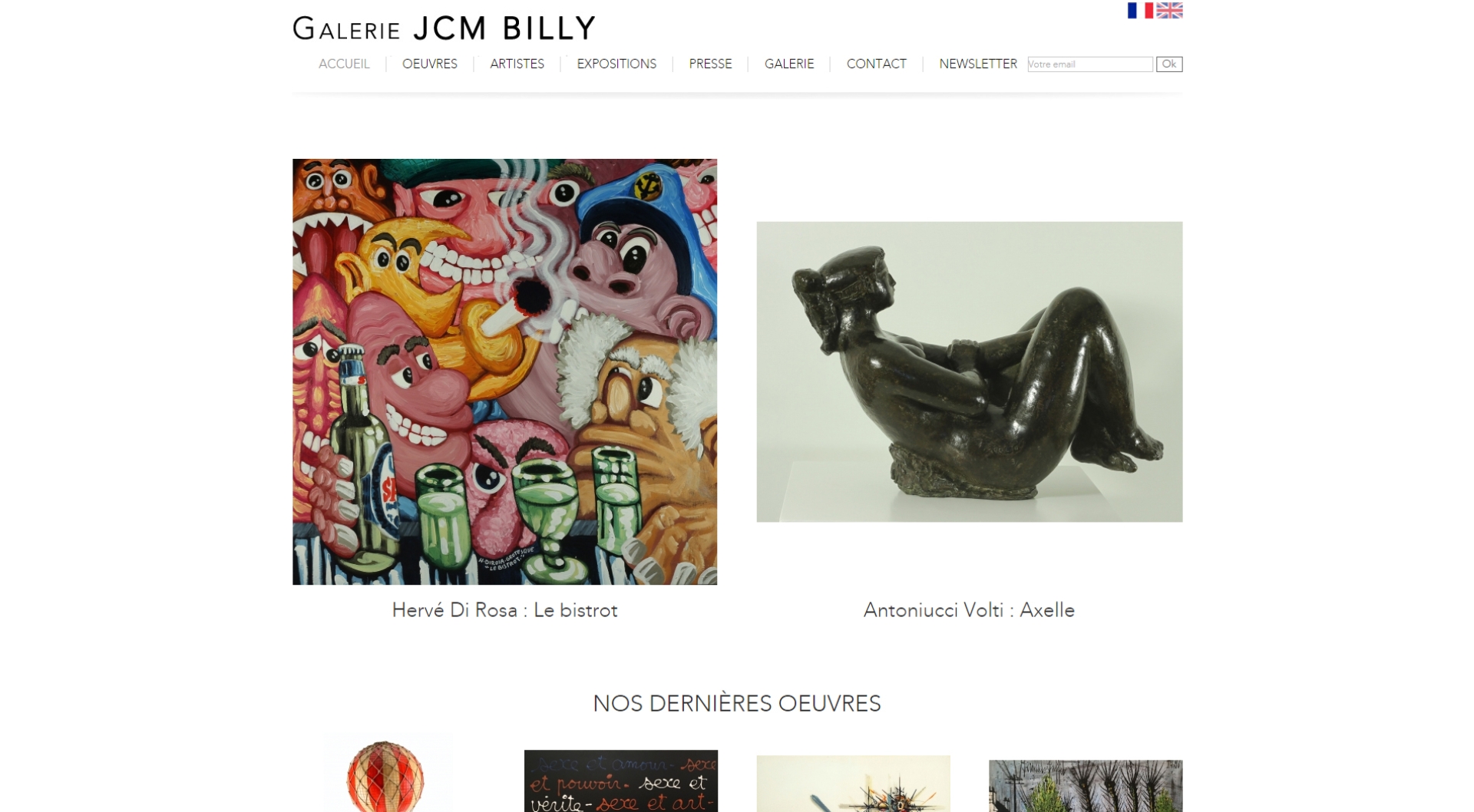 Nouvelle réalisation: Galerie JCM Billy